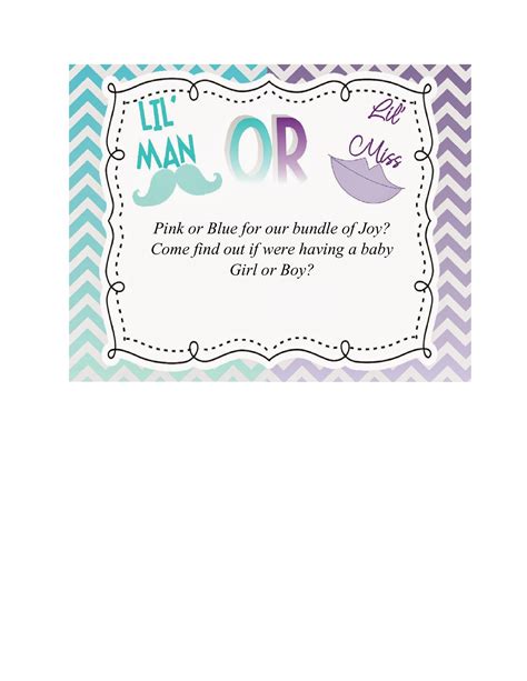 17 Free Gender Reveal Invitation Templates Templatelab