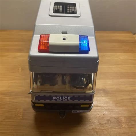 Playmobil Police Riot Van Flashing Lights Figures Used Eur