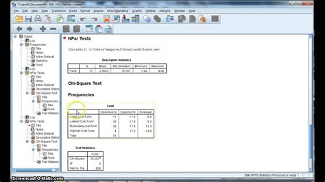 Spss Tutorials Spss One Sample Chi Square Test Images