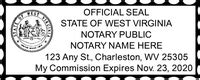 West Virginia Notary Stamp