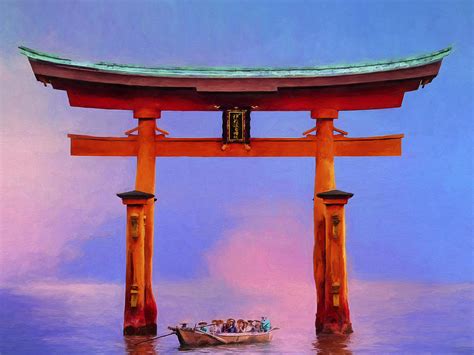 The Torii Gate Painting By Dominic Piperata Fine Art America