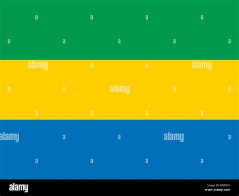 Vector image for Gabon flag. Based on the official and exact Gabon flag ...