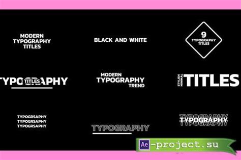 Videohive Typography Titles Text 45714421 Project For After