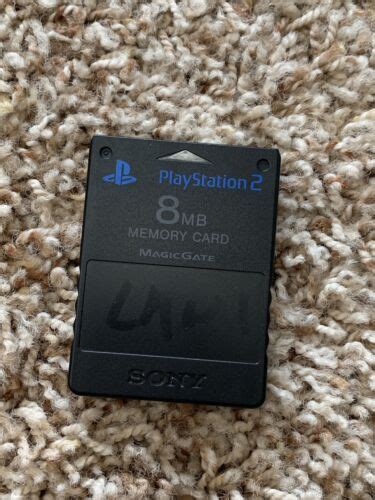 Black Sony Playstation Ps Original Oem Magicgate Mb Memory Card