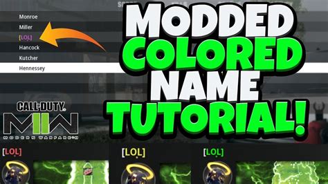 How To Get A COLORED Name Tag Clan Tag In Modern Warfare 2 YouTube