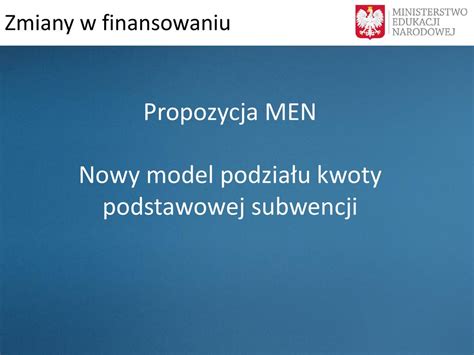 Przyszłe zmiany sposobu finansowania zadań oświatowych ppt pobierz