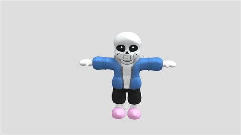 Custom Edited Undertale Customs Sans 3d Model By