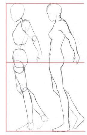 Cuerpo De Perfil Figure Drawing Tutorial Drawing People Body Drawing