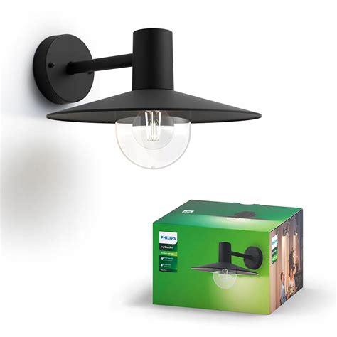 Philips Lampa Ogrodowa Led Kinkiet Elewacyjny Czarny Skua E Ip