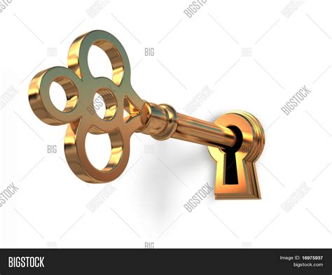 Golden Key Keyhole Image & Photo (Free Trial) | Bigstock