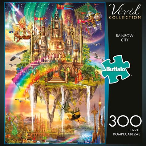 Buffalo Games Vivid Collection Rainbow City Piece Jigsaw