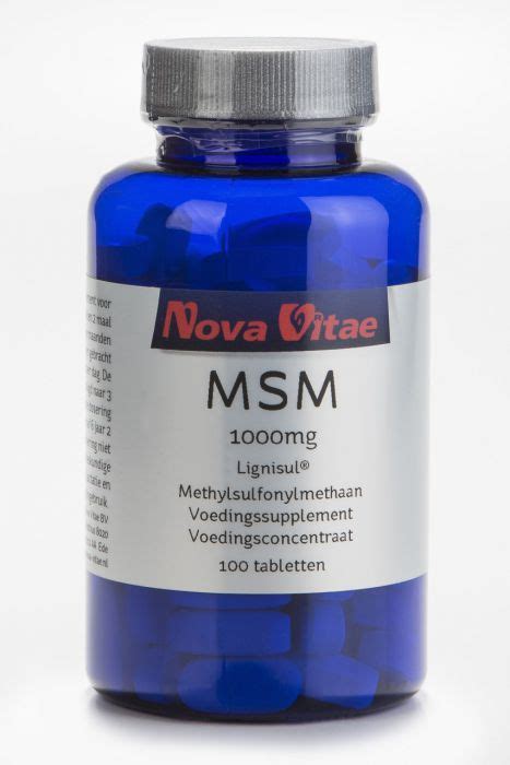 MSM 1000mg 100 Capsules Nova Vitae Bik Bik Online Pharmacy