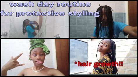 Wash Day In Faux Locs For Hair Growth Taking Care Of Hair In