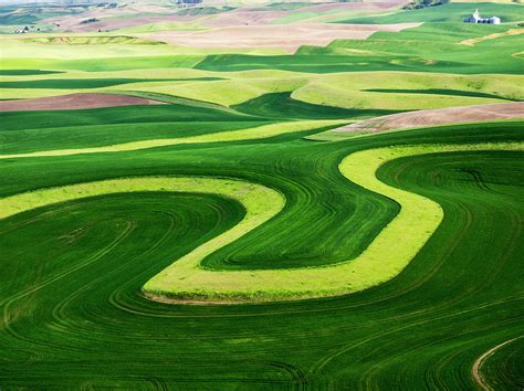 Aerial View Of Palouse Region Photograph By Terry Eggers