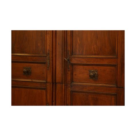 Armoire Buffet Louis Xiv En Bois De Noyer Massif Moulur