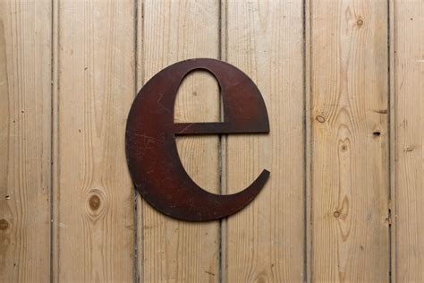 Vintage Letter E Alphabet E Initial Wall Art Letter E Wall Decor