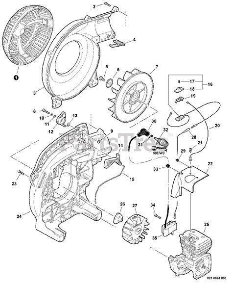 Echo PB-250 - Echo Handheld Blower Parts (SN: P31013001001 ...