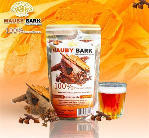 2 Packs Mauby Bark With Cloves Star Anise And Bayleaf 15oz Each