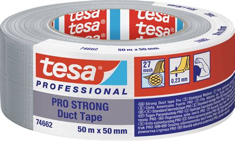 tesa Duct Tape PRO 74613 00003 00 Repareringstejp Grå L x B 50 m x 50