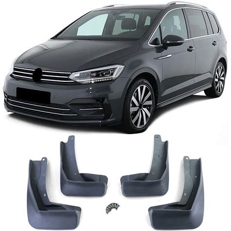 Schmutzf Nger Set Vorne Und Hinten Schwarz F R Vw Touran T Facelift