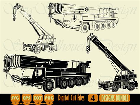 Crane Truck SVG Bundle Crane Truck SVG Crane Truck Clipart Etsy