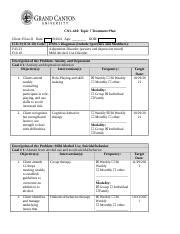 CNL 610 Treatment Plan Reassessment Eliza Lang Docx CNL 610 Topic 7