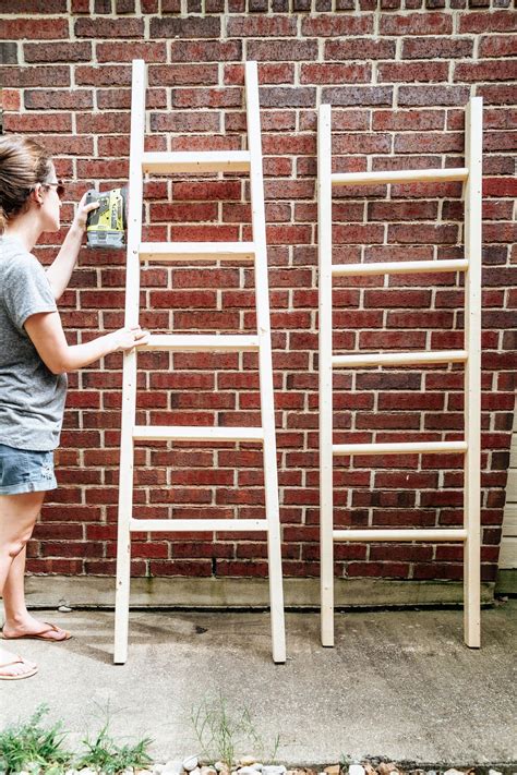 How To Build A Diy Blanket Ladder 2 Ways Love And Renovations