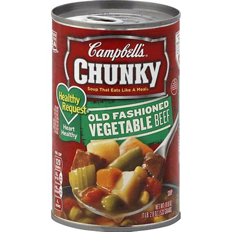 Campbells Chunky Healthy Request Soup Old Fashioned Vegetable Beef Buehlers