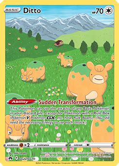 Ditto Crown Zenith Galarian Gallery TCG Card Database Pokemon