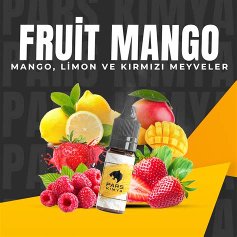 Fruit Mango 30 60 100 ML Dıy kit Aroma Pars Kimya Lezzet Durağınız