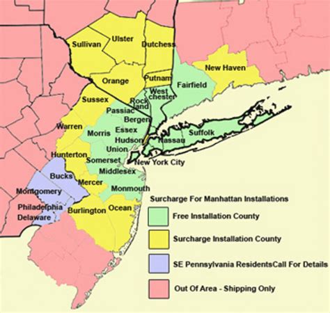 Tri State Area Map - Printable Map