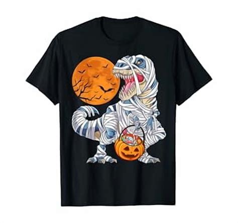 Hot Trending Kiraa Tee With Shirts For Men Dinosaur T Rex Mummy Pumpkin Unisex S 5Xl T Shirt