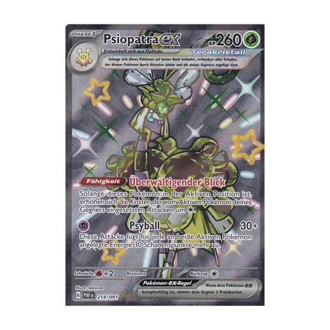 Psiopatra Ex 214 091 Shiny Fullart Paldeas Schicksale Pokemon Karte Kaufen