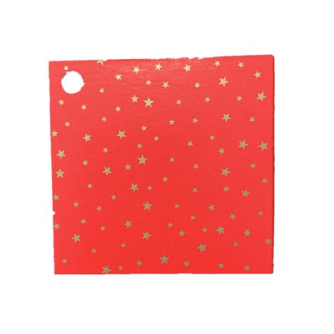 Small Card Red And Gold Starry Chocolat Chocolat Inc