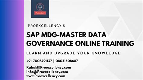 Sap Mdg Online Training Sap Master Data Governance Training Learn