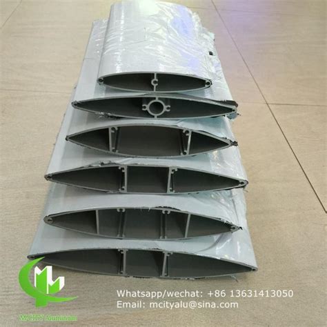 Horizontal Metal Aluminum Sun Louver Aerofoil Louver Aluminum Louver