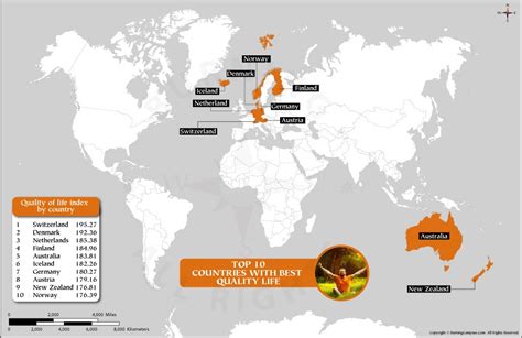 Countries With Best Quality Of Life Quality Of Life By Country