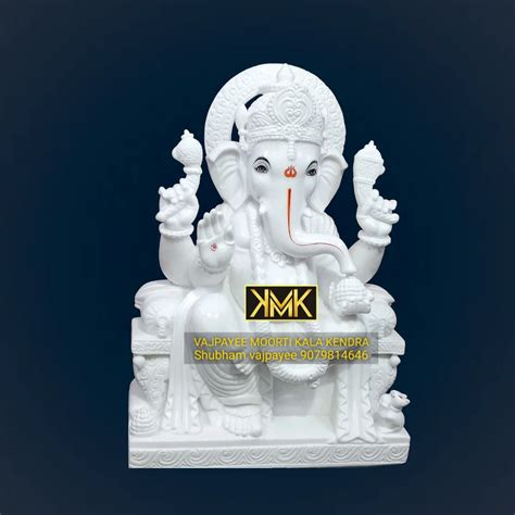 Ganesh White Marble Statue 36 In Jaipur At Rs 40000 Purani Basti