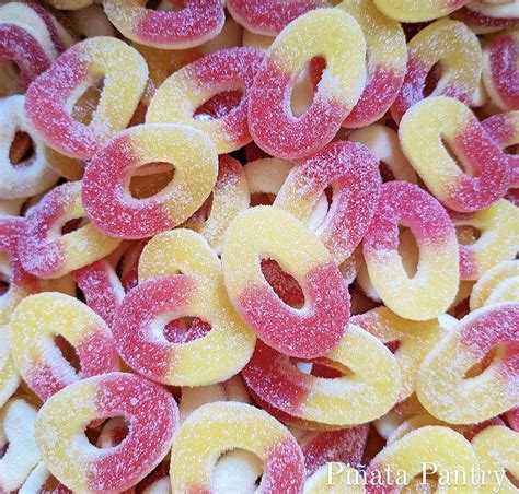 Fizzy Peach Rings Pick And Mix Candy Sweets Confectionery Summer Fruity