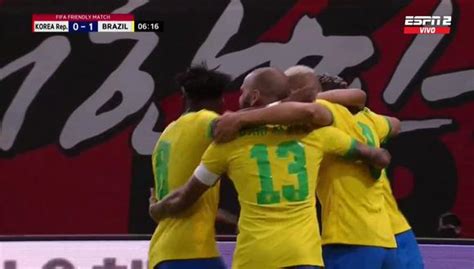 Brasil Vs Corea Del Sur En Vivo Ver Gol De Richarlison Para El 1 0