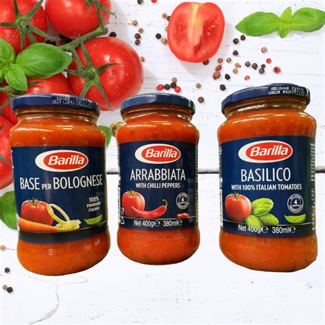 Barilla Pasta Sauce Package Trio Base Per Bolognese 400g Arrabbiata