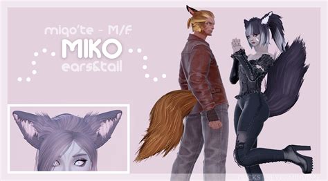 Miko Ears Tail The Glamour Dresser Final Fantasy Xiv Mods And More