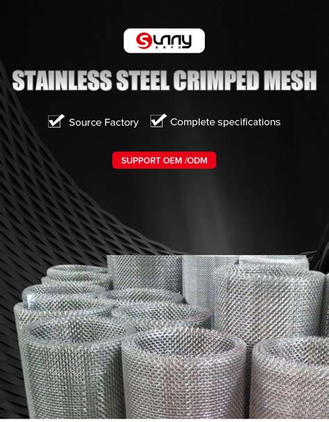 Stainless Steel Crimped Woven Wire Mesh Stainless Steel Wire Mesh