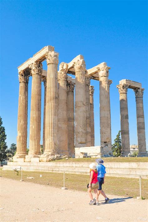 Temple De Zeus Olympique Ath Nes Gr Ce Photographie Ditorial