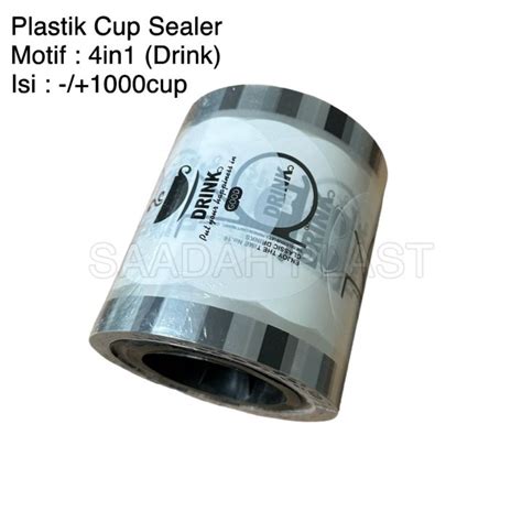 Plastik Lid Cup Sealer Cup Motif 4in1 Drink 1000 Cup Lazada Indonesia