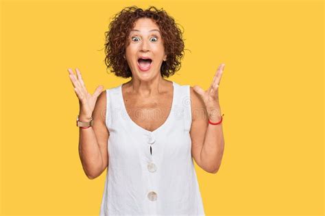 1 044 Happy Joyful Mature Woman Open Arms Stock Photos Free Royalty