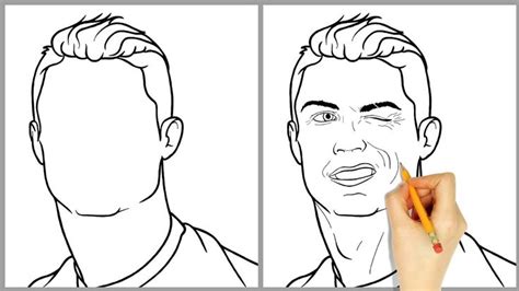 How To Draw Ronaldo Step By Step Easy Drawing Tutorial Easy Easy