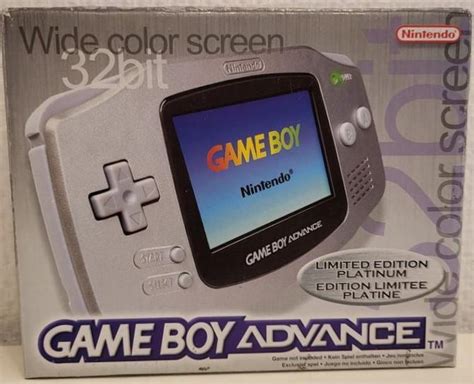 Game Boy Advance [Limited Edition Platinum] Prices PAL GameBoy Advance ...