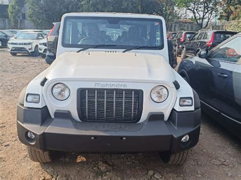 Mahindra Thar Rear Wheel Drive In White Colour Detailed In 5 Images