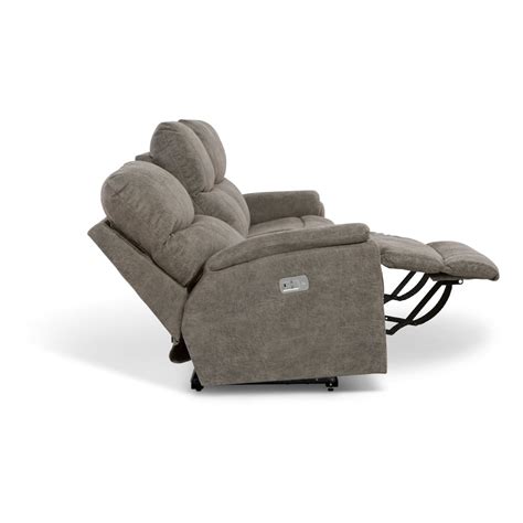 La Z Boy Trouper 6713 Power Reclining Sofa W Headrest Lumbar Pedigo Furniture Reclining Sofa